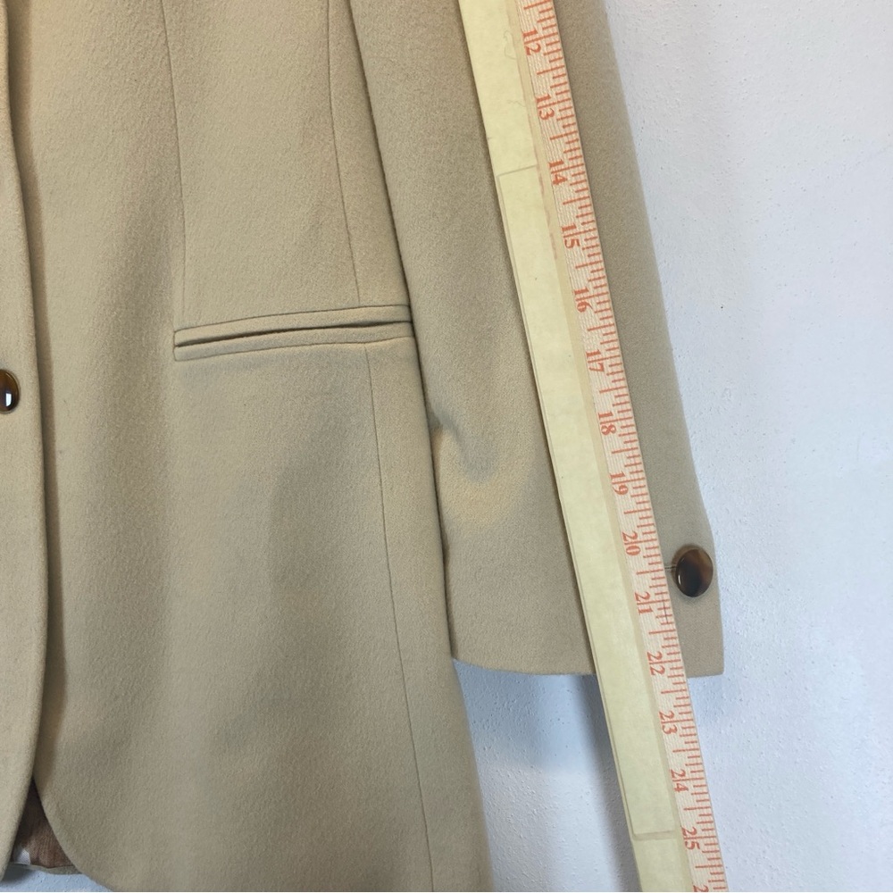 ICEBERG Vintage Disney Bambi Jacket Blazer Coat Cashmere Wool Beige Size 38 - Picture 8 of 15
